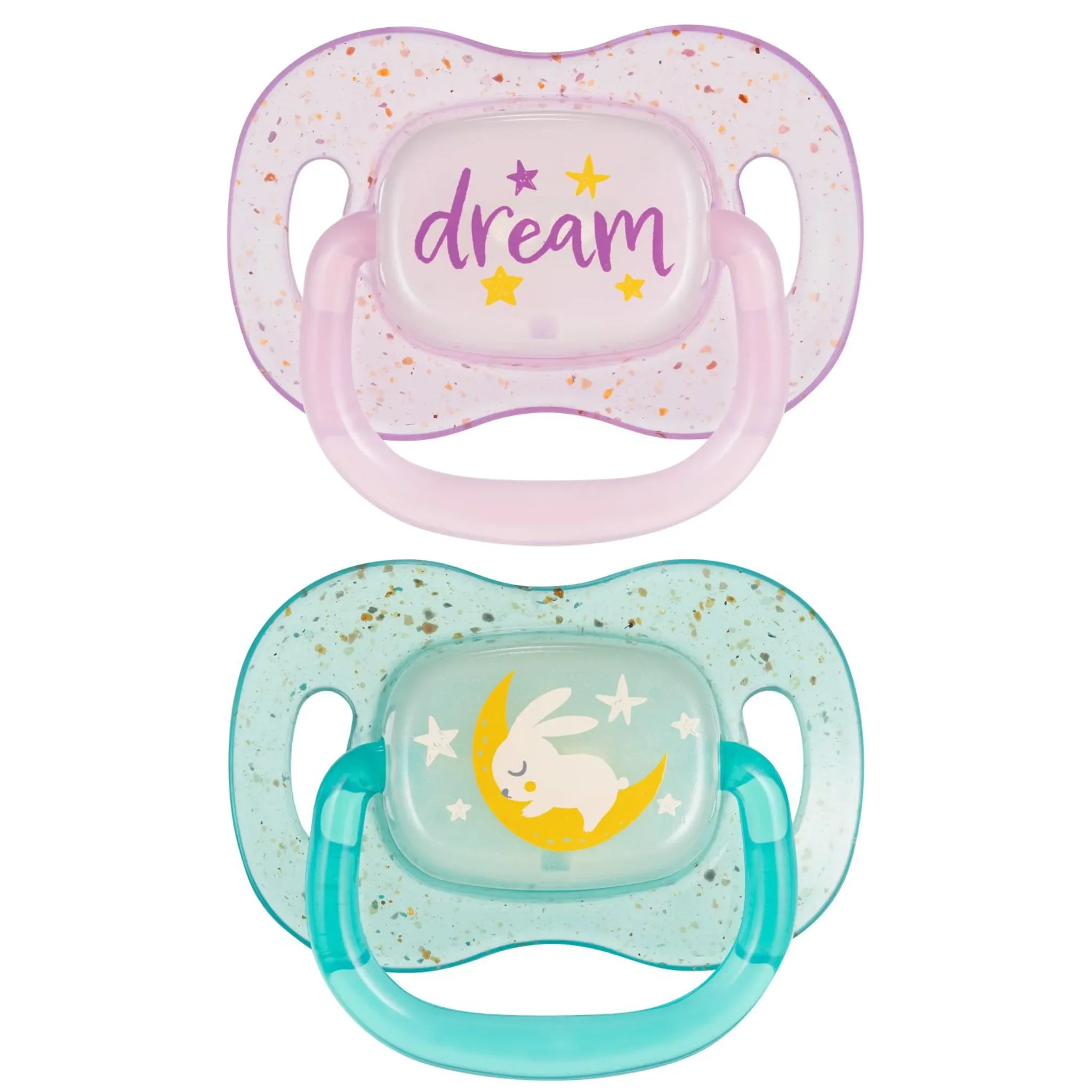 Canpol babies Silikon Schnuller NightGlow Rosa 18 m+ – 2 St.